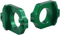 Works Connection - Works Connection Elite Axle Blocks - Green - 17-248 - Image 1