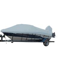 Carver by Covercraft - Carver Performance Poly-Guard Styled-to-Fit Boat Cover f/18.5&#39; V-Hull Runabout Boats w/Windshield &amp; Hand/Bow Rails - Grey - Image 1