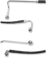 Drag Specialties - Drag Specialties Standard Length Rear Stainless Steel Brake Line Kit - Black Vinyl - 640231-BLK - Image 2