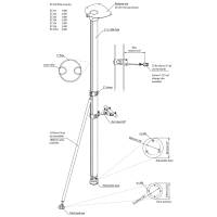 Scanstrut - Scanstrut Satcom Pole Mount 6.4' Kit f/Small Satcom Antenna - Image 2