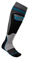 Alpinestars - Alpinestars MX Plus-1 Socks - 4701820-1079-L - Black/Cyan - Large - Image 1