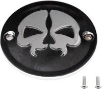 Drag Specialties - Drag Specialties Split Skull Points Cover - Black - 0940-1615 - Image 2