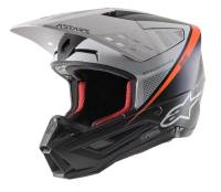 Alpinestars - Alpinestars SM5 Rayon Helmet - 83041211242-L - Black/White/Orange Flourescent Matte - Large - Image 1