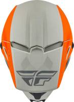 Fly Racing - Fly Racing Kinetic Straight Edge Youth Helmet - 73-8638YL - Matte Orange/Gray - Large - Image 3