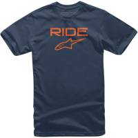 Alpinestars - Alpinestars Ride 2.0 T-Shirt - 1038-72000-7032-LG - Navy/Orange - Large - Image 1