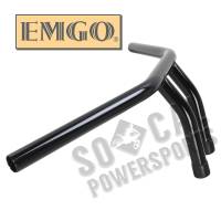 Emgo - Emgo 1in. Drag Bar - 8in. - Gloss Black - 07-93412B - Image 2