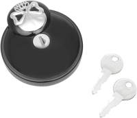 Drag Specialties - Drag Specialties Screw-In Locking Skull Gas Cap - Vented - Black - 0703-0690 - Image 2