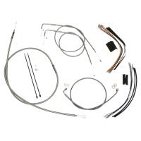 Magnum - Magnum Black Vinyl XR Handlebar Installation Kit with Black Fittings for 12-14in. Ape - 589431 - Image 1