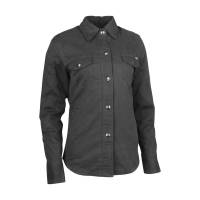Speed & Strength - Speed & Strength Speed Society Armored Moto Womens Shirt - 880429 - Black - X-Small - Image 1