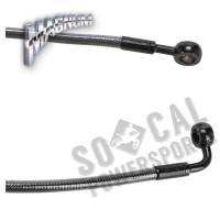 Magnum - Magnum Black Pearl E-Z Align Single Disc Front Brake Line - 180deg. Top Angle - 38in - 46438SW - Image 2