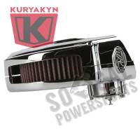 Kuryakyn - Kuryakyn Blood Groove Hypercharger - Chrome Body with Chrome Blood Groove Trap Door and Chrome Butterflies - 9873 - Image 2