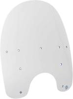 Memphis Shades - Memphis Shades Replacement Plastic for HD Detachable King Size Windshield - 15in. - Clear - MEP6160 - Image 1