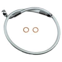 Magnum - Magnum Sterling Chromite II Designer Series ABS Front Upper Brake Line - 12mm. 90deg. Banjo - 24in. - AS378024 - Image 1