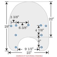 Memphis Shades - Memphis Shades Drop Top Replacement Plastic - 17-20in. - Ghost - MDP63208 - Image 2
