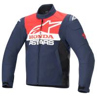 Alpinestars - Alpinestars Honda SMX Waterproof Softshell Jacket - 3206223-7163-S - Night Navy/Black/Bright Red - Small - Image 1