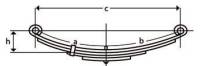 UCF - UCF Leaf Spring - Double Eye - 20.31in. L - UNA-168 - Image 2