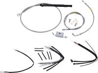Burly Brand - Burly Brand Handlebar Cable/Line Install Kits - Stainless Steel - B30-1245 - Image 1