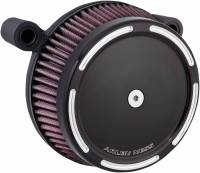 Arlen Ness - Arlen Ness Big Sucker Stage I Air Filter Kit with Cover - Slot Track - Black - 50-837 - Image 1