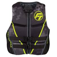 Full Throttle - Full Throttle Men&#39;s Rapid-Dry Flex-Back Life Jacket - 2XL - Black/Green - Image 1