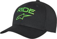 Alpinestars - Alpinestars Ride Transfer Hat - 1211810101060LX - Black/Green - Lg-XL - Image 1