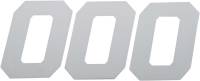 DCOR - DCOR Race Series Individual Numbers 6in. - No.0 - White - 45-36-0 - Image 2