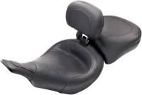 Mustang - Mustang Wide Vintage Solo Seat with Driver Backrest - 79127 - Image 1