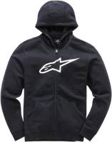 Alpinestars - Alpinestars Ageless Fleece Youth Hoody - 3038-53010-1020-L - Black/White - Large - Image 1