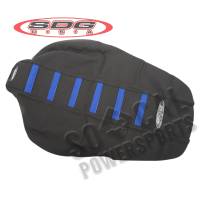 SDG - SDG 6-Rib Gripper Seat Cover - Black Cover/Blue Ribs - 95956BK - Image 2