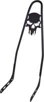Motherwell - Motherwell One-Piece Skull Insert Sissy Bars - 25in. - Matte Black - 156T18-MB-SK - Image 3