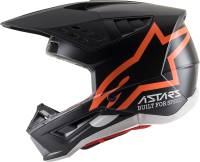 Alpinestars - Alpinestars SM5 Compass Helmet - 8303321-1149-2X - Black/Orange Flourescent Matte - 2XL - Image 7
