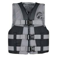 Full Throttle - Full Throttle Teen Nylon Life Jacket - Grey/Black - Image 1