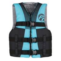 Full Throttle - Full Throttle Teen Nylon Life Jacket - Aqua/Black - Image 1