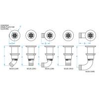 GROCO - GROCO 1-1/2" Hose Barb Stainless Straight Deck Drain - Image 2