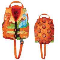 Full Throttle - Full Throttle Water Buddies Life Vest - Child 30-50lbs - Dinosaurs - Image 1