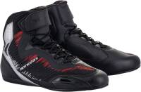 Alpinestars - Alpinestars Faster-3 Rideknit Riding Shoes - 2510319193085 - Black/Silver/Bright Red - 8.5 - Image 1