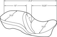 Drag Specialties - Drag Specialties Large Touring Seat - Mild Stitch - 0801-0833 - Image 4