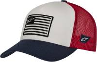 Alpinestars - Alpinestars Flag Snapback Hat - 1211810132074OS - White/Navy/Red - OSFM - Image 1
