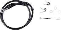 Drag Specialties - Drag Specialties Standard Length Front Stainless Steel Brake Line Kit - Black Vinyl - 660313-BLK - Image 1