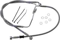 Drag Specialties - Drag Specialties Standard Length Front Stainless Steel Brake Line Kit - Clear - 660325 - Image 1