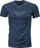Fly Racing - Fly Racing F-Wing T-Shirt - 352-06112X - Midnight Navy/Gray - 2XL - Image 1