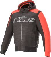 Alpinestars - Alpinestars Rhod Windstopper Hoodie - 4200420-1123-2X - Black/Bright Red - 2XL - Image 1