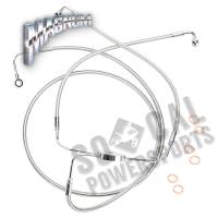 Magnum - Magnum Polished Stainless Designer Series Front Lower Brake Line Kit - 57010 - Image 2
