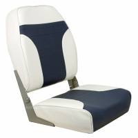 Springfield Marine - Springfield High Back Multi-Color Folding Seat - White/Blue - Image 1