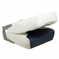 Springfield Marine - Springfield High Back Multi-Color Folding Seat - White/Blue - Image 2