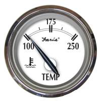 Faria Beede Instruments - Faria Newport SS 2" Water Temperature Gauge - 100&deg; to 250&deg; F - Image 1