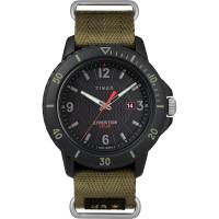 Timex - Timex Gallatin Nylon Slip-Thru Watch - Solar Green/Black Dial - Image 1