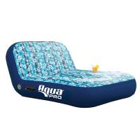Aqua Leisure - Aqua Leisure Ultra Cushioned Comfort Lounge Hawaiian Wave Print - 2-Person - Image 1