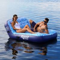 Aqua Leisure - Aqua Leisure Ultra Cushioned Comfort Lounge Hawaiian Wave Print - 2-Person - Image 2