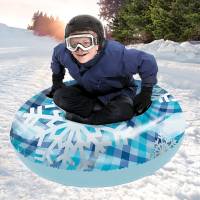Aqua Leisure - Aqua Leisure 43" Pipeline Sno&trade; Clear Top Racer Sno-Tube - Cool Blue Plaid - Image 2
