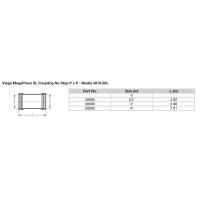 Viega - Viega MegaPress 2-1/2" Carbon Steel Coupling w/o Stop w/FMK - Double Press Connection - Smart Connect Technology - Image 2